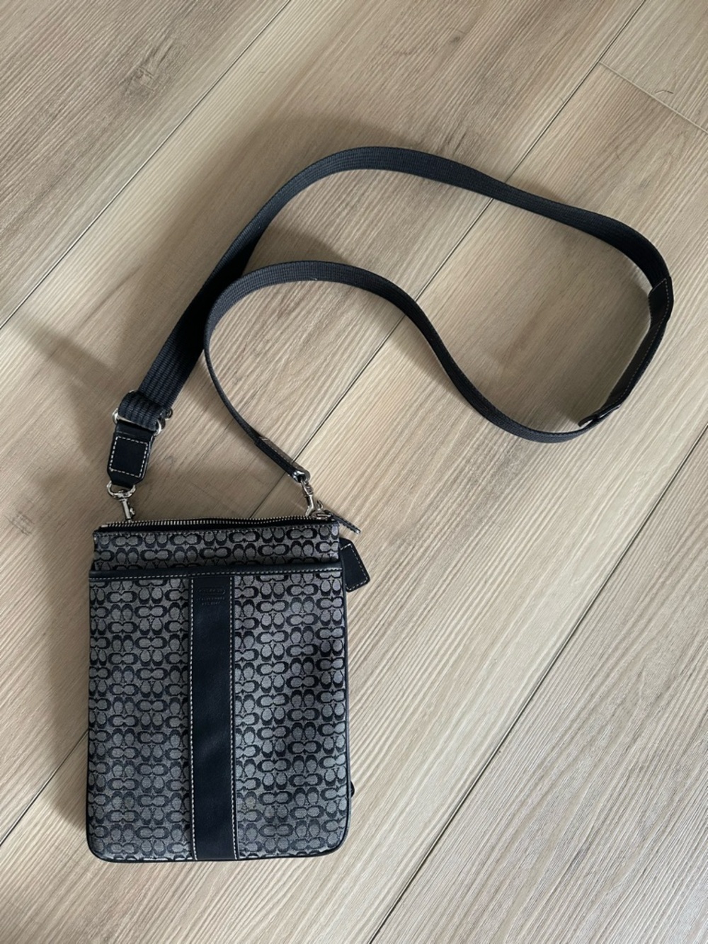 Coach Crossbody Bag in Black and Gray